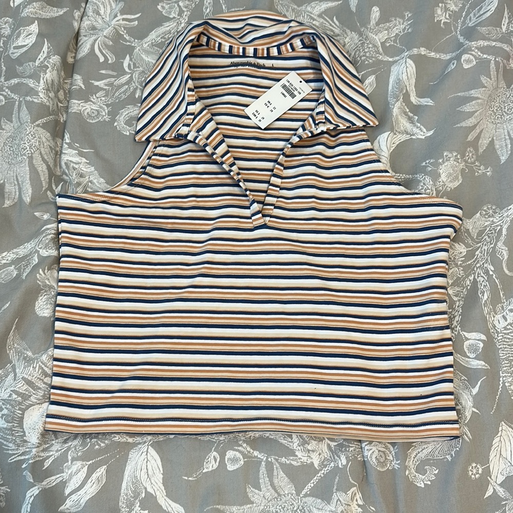 NWT A&F Tank Top with Collar